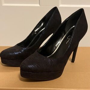 Jessica Simpson Black and Blue Heels